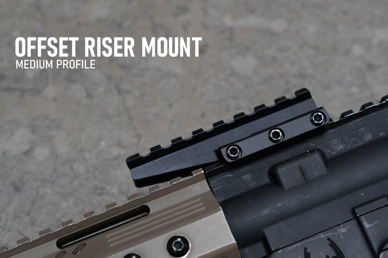 Monstrum Store تركيب رiser Picatinny مع قاعدة توقف الارتداد | 8 فتحات 3.5 بوصة - Image 2